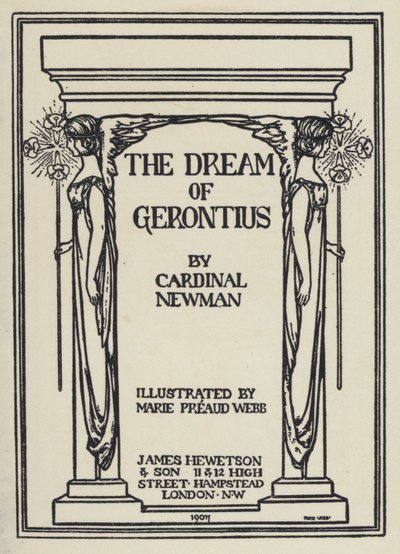 Illustration für Der Traum von Gerontius von Kardinal Newman von Marie Preaud Webb