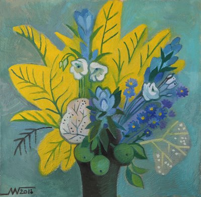 Moderner botanischer Strauß von Marina Gorkaeva