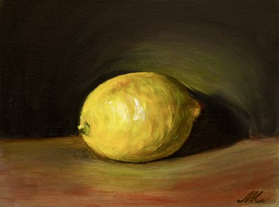 Helles Zitronen Stillleben von Marina Kozyr
