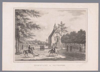 Ansicht der Hauptwache in Oosterwijk von Marinus Adrianus van Straten