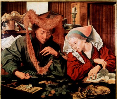 Der Geldverleiher und seine Frau von Marinus van Reymerswaele
