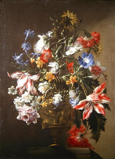Ein Stillleben mit Blumen in einer Vase von Mario dei  Fiori