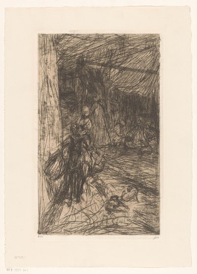 Junge auf einem Esel von Marius Bauer (signed by artist)