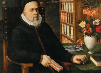 Porträt eines Gelehrten Carolus Clusius 1526-1609, 1589 von Marten van Valckenborch