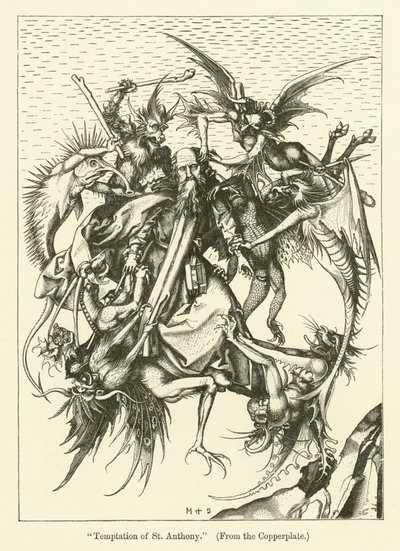 Die Versuchung des heiligen Antonius von Martin (after) Schongauer