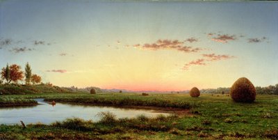 Heuhaufen auf den Newburyport-Marschen, 1862 von Martin Johnson Heade