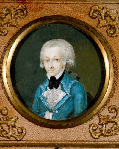 Österreich, Porträt des österreichischen Komponisten Wolfgang Amadeus Mozart (1756 - 1791), ca. 1773 von Martin Knoller