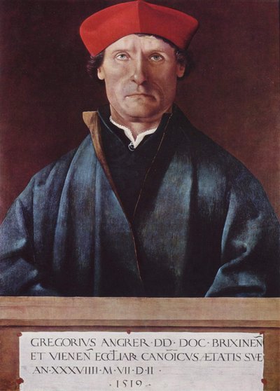 Porträt des Brixener Domherrn Gregor Angrer von Marx Reichlich
