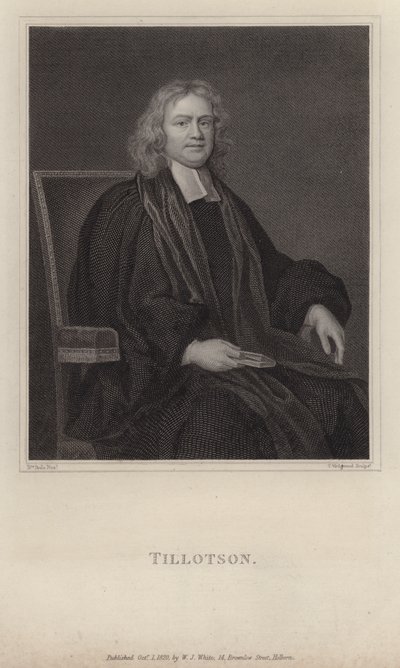 John Tillotson, Erzbischof von Canterbury von Mary (after) Beale