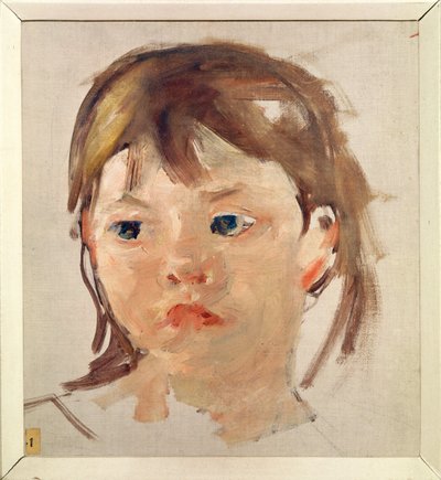 Kopf eines jungen Mädchens von Mary Stevenson Cassatt