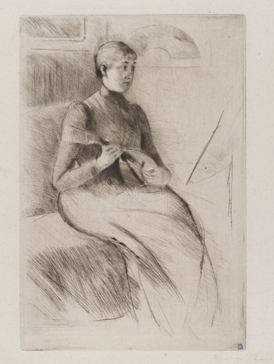 La Mandoline von Mary Stevenson Cassatt