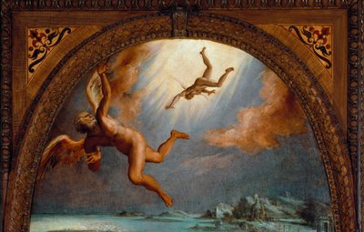 Der Sturz des Ikarus (Detail) von Maso da San Friano