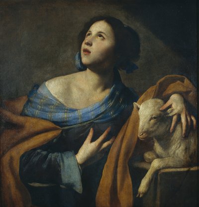 Die heilige Agnes von Massimo Stanzione
