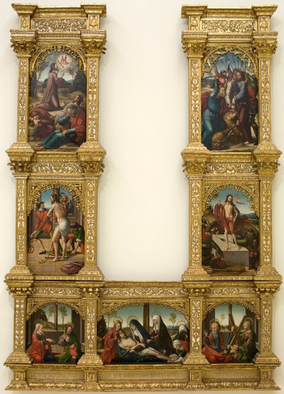 Altarbild der Passion Christi von Master of Astorga