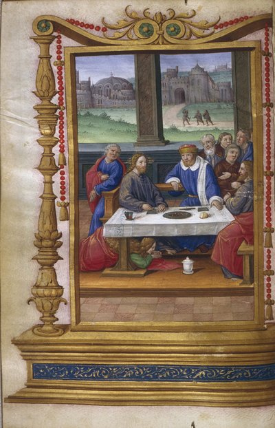 Fest im Haus von Simon dem Pharisäer, 1500-1550 von Master of Claude de France