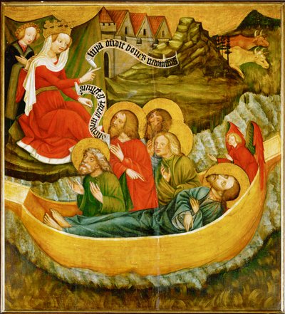 Die Überreste des heiligen Jakobus des Älteren werden nach Spanien verschifft von Master of Raigern