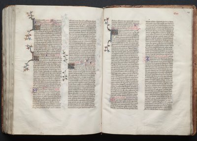 Das Gotha Missale: Fol. 144v, Text, ca. 1375 von Master of the Boqueteaux