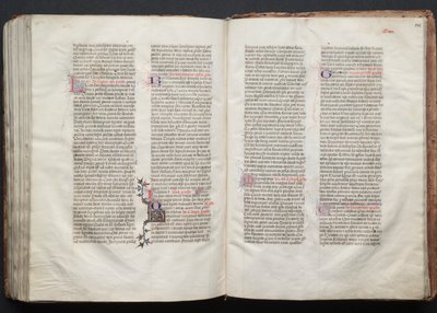 Das Gotha-Missale: Fol. 147v, Text, ca. 1375 von Master of the Boqueteaux