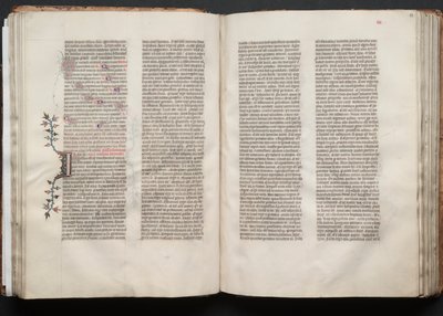 Das Gotha-Missale: Fol. 51v, Text, ca. 1375 von Master of the Boqueteaux