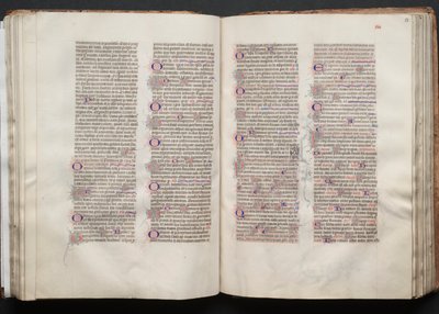 Das Gotha-Missale: Fol. 52v, Text, ca. 1375 von Master of the Boqueteaux