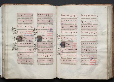 Das Gotha Missale: Fol. 60r, Text, ca. 1375 von Master of the Boqueteaux