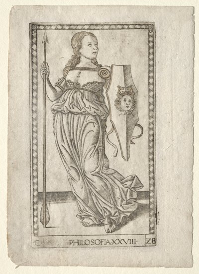 Philosophie (aus der Tarocchi-Serie C: Freie Künste, #28) von Master of the E Series Tarocchi