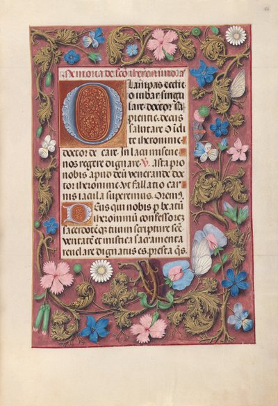 Stundenbuch der Königin Isabella der Katholischen, Königin von Spanien: Fol. 186r, um 1500 von Master of the First Prayerbook of Maximillian