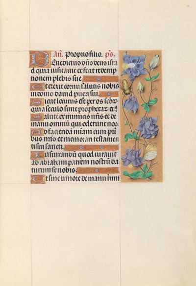 Stundenbuch der Königin Isabella der Katholischen, Königin von Spanien: Fol. 59r von Master of the First Prayerbook of Maximillian