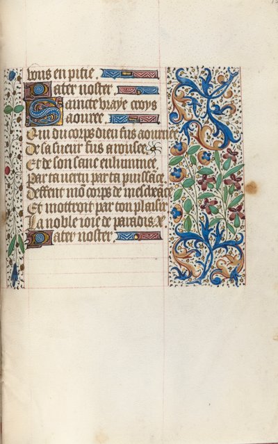 Stundenbuch Gebrauch von Rouen: fol. 154r, ca. 1470 von Master of the Geneva Latini