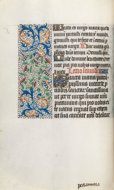 Stundenbuch Gebrauch von Rouen: fol. 35v, um 1470 von Master of the Geneva Latini