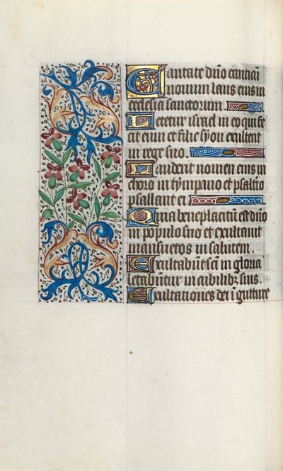 Stundenbuch Gebrauch von Rouen: fol. 45v, um 1470 von Master of the Geneva Latini