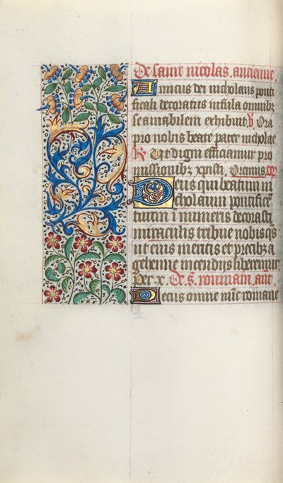 Stundenbuch Gebrauch von Rouen: fol. 52v, ca. 1470 von Master of the Geneva Latini