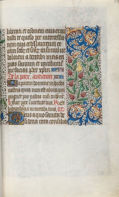 Stundenbuch Gebrauch von Rouen: fol. 55r, ca. 1470 von Master of the Geneva Latini