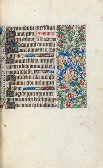 Stundenbuch Gebrauch von Rouen: fol. 61r, ca. 1470 von Master of the Geneva Latini
