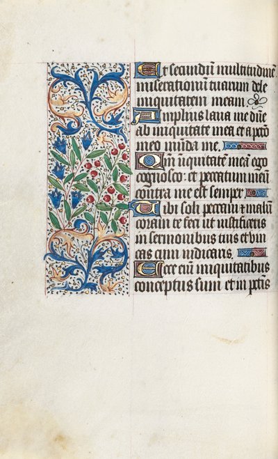 Stundenbuch Gebrauch von Rouen: fol. 85v, um 1470 von Master of the Geneva Latini