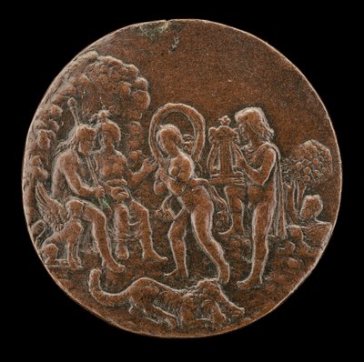Orpheus und Eurydike vor Pluto und Proserpina von Master of the Orpheus Legend