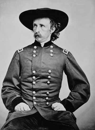 Porträt von General A. Custer (1839-1876) von Mathew Brady