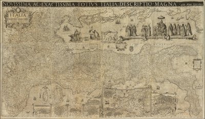 1630 Karte von Italien von Matthaeus Greuter, veröffentlicht 1657 von Stefano Scolari von Matthaus Greuter