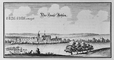 Beesen (1820 Vereinigung mit Laublingen zu Beesenlaublingen, heute Teil der Stadt Könnern, Sachsen-Anhalt, Deutschland) von Matthaus Merian