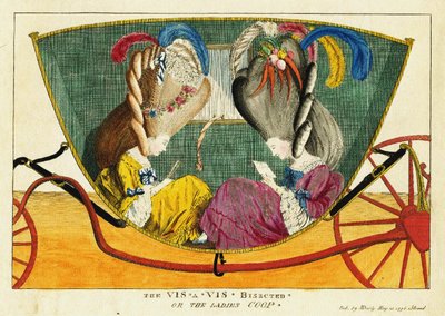Das vis-a-vis halbiert, oder der Damenwagen von Matthew Darly