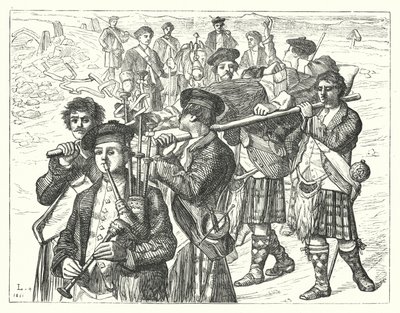 Die Nacht nach Culloden (Gravur) von Matthew James (attr. to) Lawless