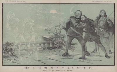 Der Prinz von Wales zu König Georg IV: Ich folge dir! von Matthew