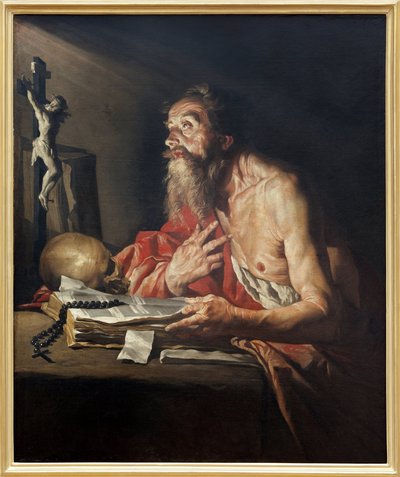 Heiliger Hieronymus von Matthias (c.1600 p.1650) Stomer
