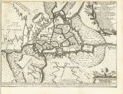 Belagerung von Gent, 1708 von Matthijs Pool (possibly)