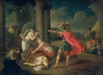 Der Tod von Camilla, Schwester von Horatius, 1787 von Matvei Ivanovich Puchinov