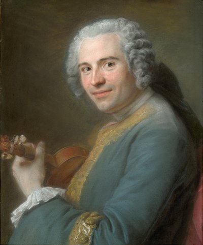 Porträt von Jean-Joseph Cassanéa de Mondonville von Maurice-Quentin de La Tour
