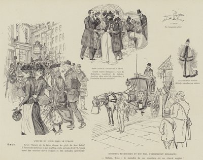 Illustration für La Vie De Londres von Mars von Maurice Charles Mathieu Bonvoisin