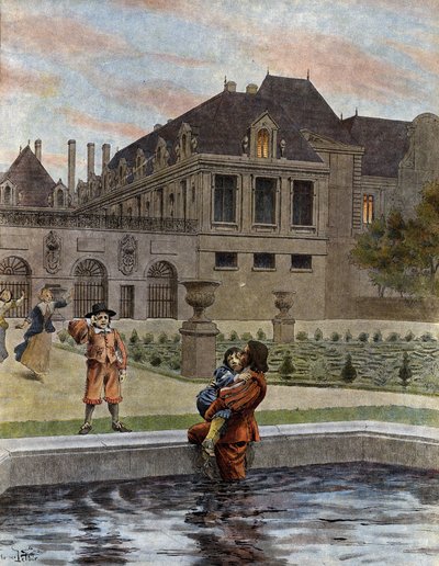 Ludwig XIV., bekannt als der Sonnenkönig von Maurice Leloir