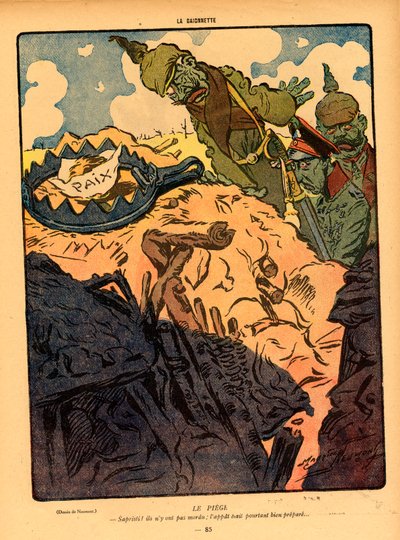 Illustration für das Magazin "La Baionette" von Maurice Neumont