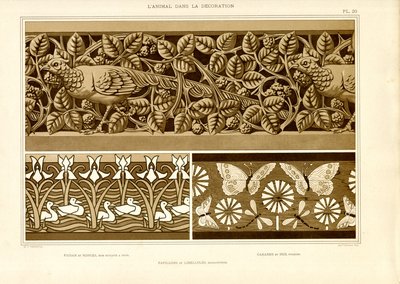 Ornamentale Friese mit Tiermotiven von Maurice Pillard Verneuil